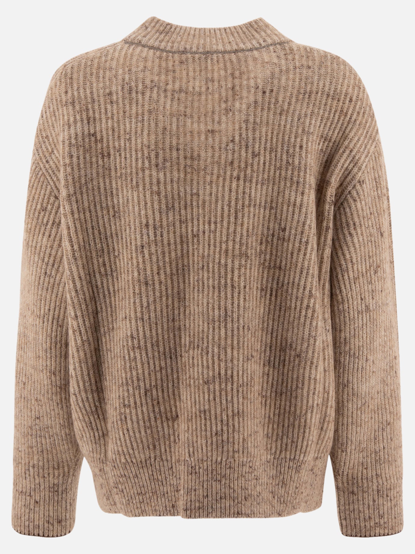 English rib sweater with monili