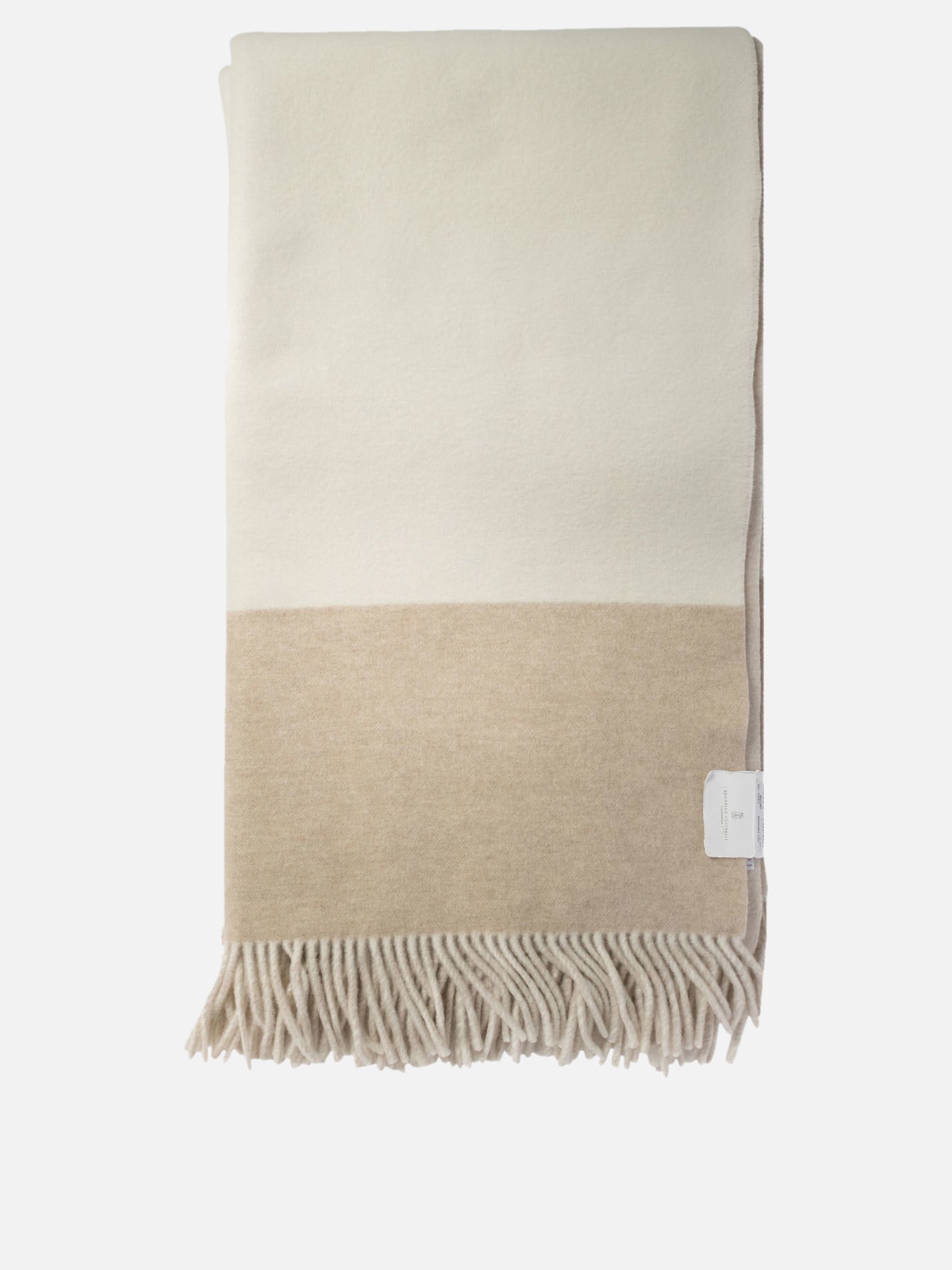 Blankets 100% cashmere  Beige - Brunello Cucinelli Woman | PDP | VIETTI Online Store | Zoom-Modal
