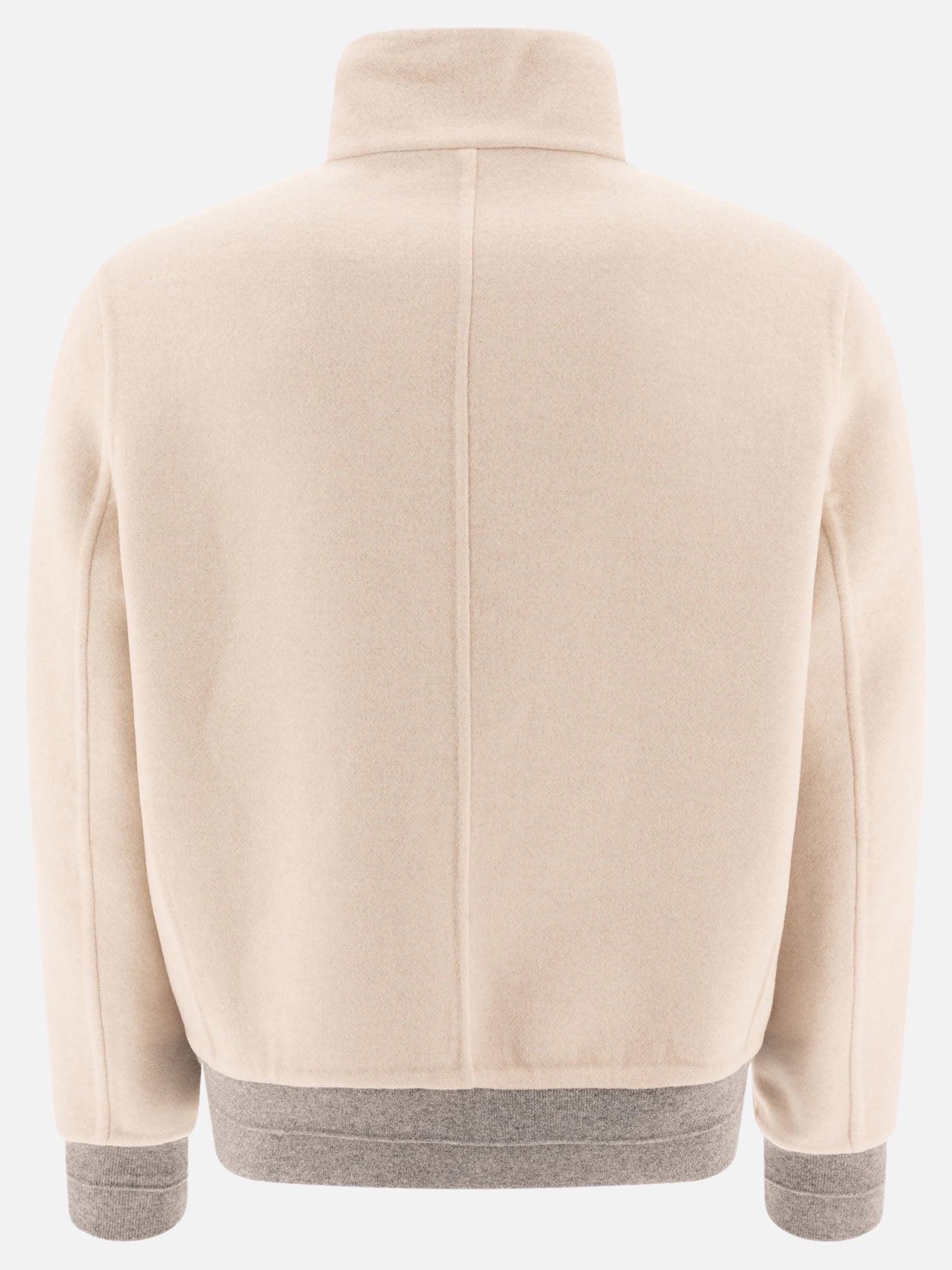 Brunello Cucinelli Reversible cashmere jacket Beige