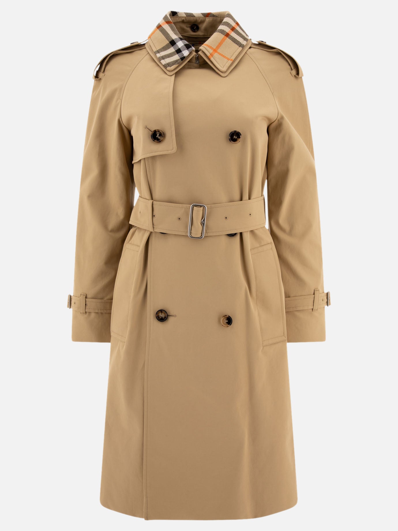 Raincoats & Trench coats Solid colour  Beige - Burberry Women | PDP | VIETTI Online Store | thumbnail