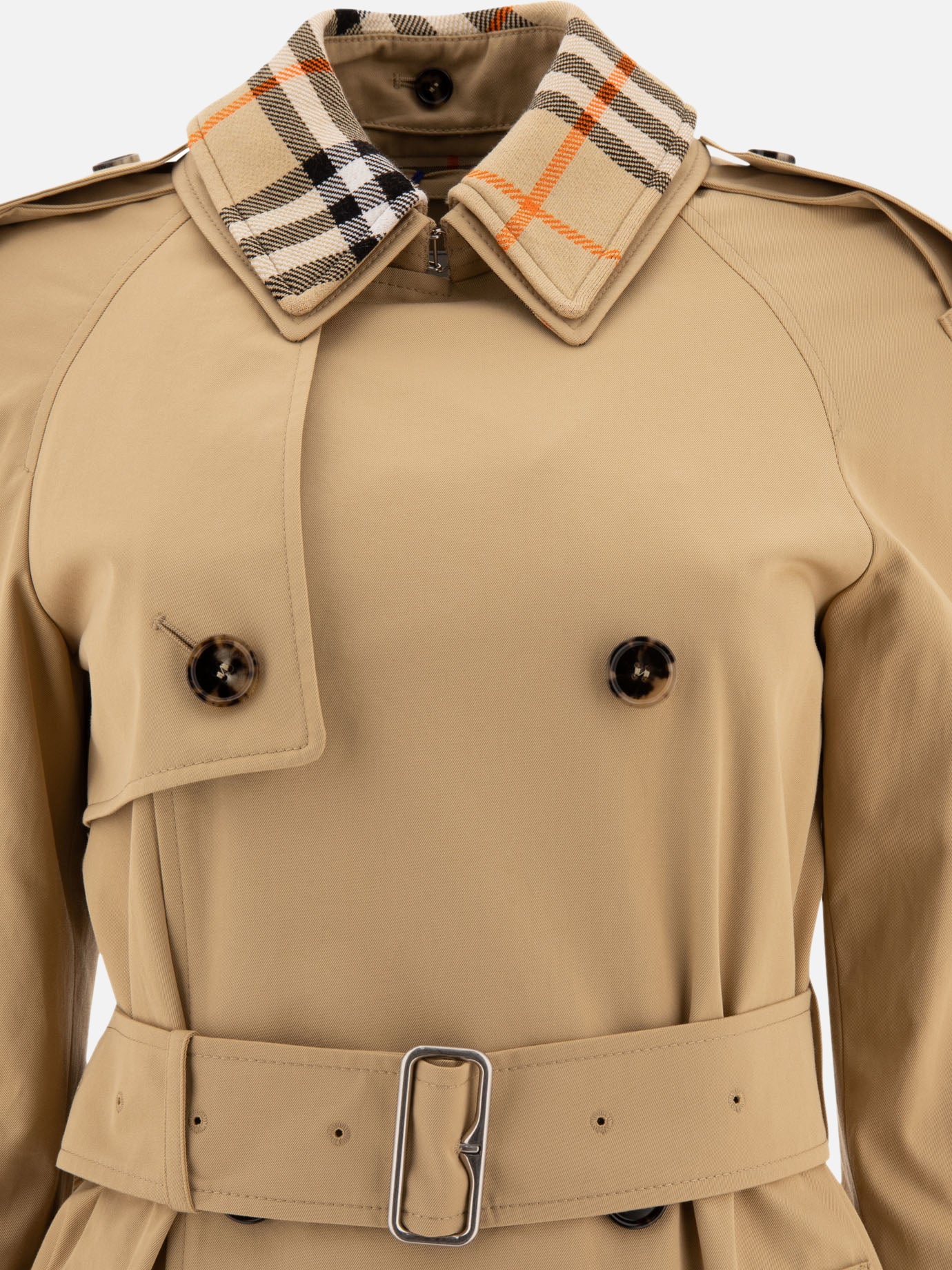 Raincoats & Trench coats Solid colour  Beige - Burberry Women | PDP | VIETTI Online Store | Zoom-Modal_3
