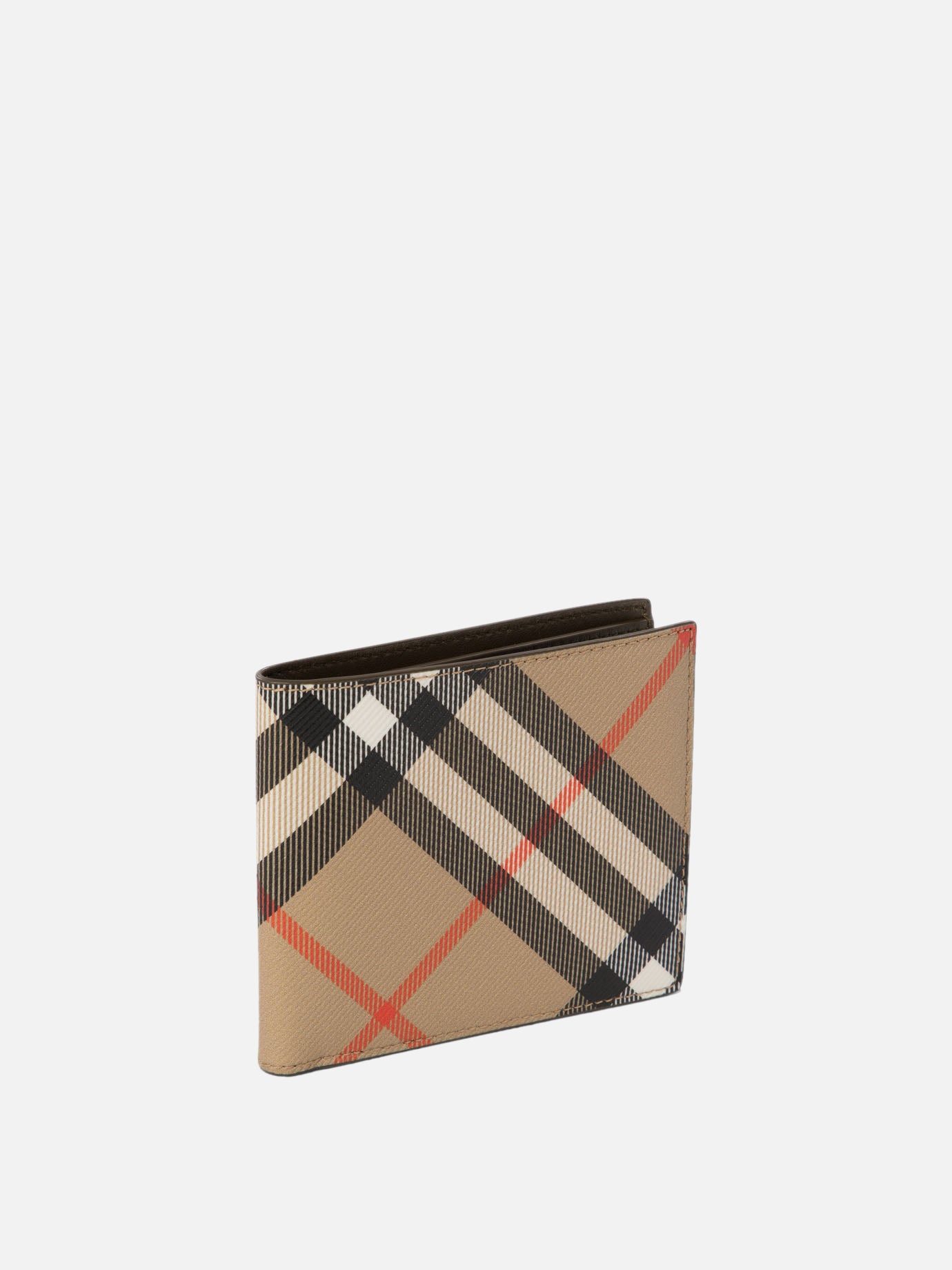 Burberry "Check" bi-fold wallet Beige