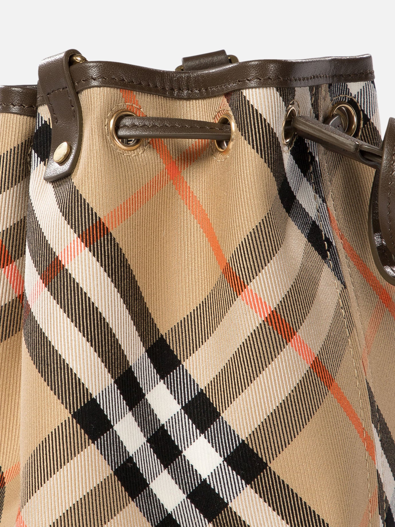 Burberry "Check mini" bucket bag Beige