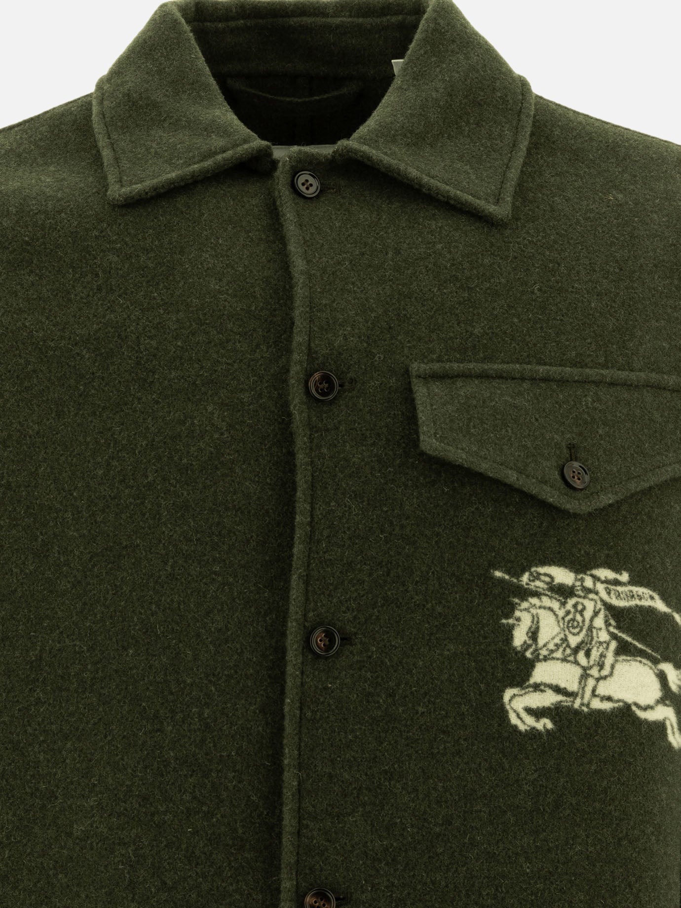 Burberry Wool overshirt with EKD Green