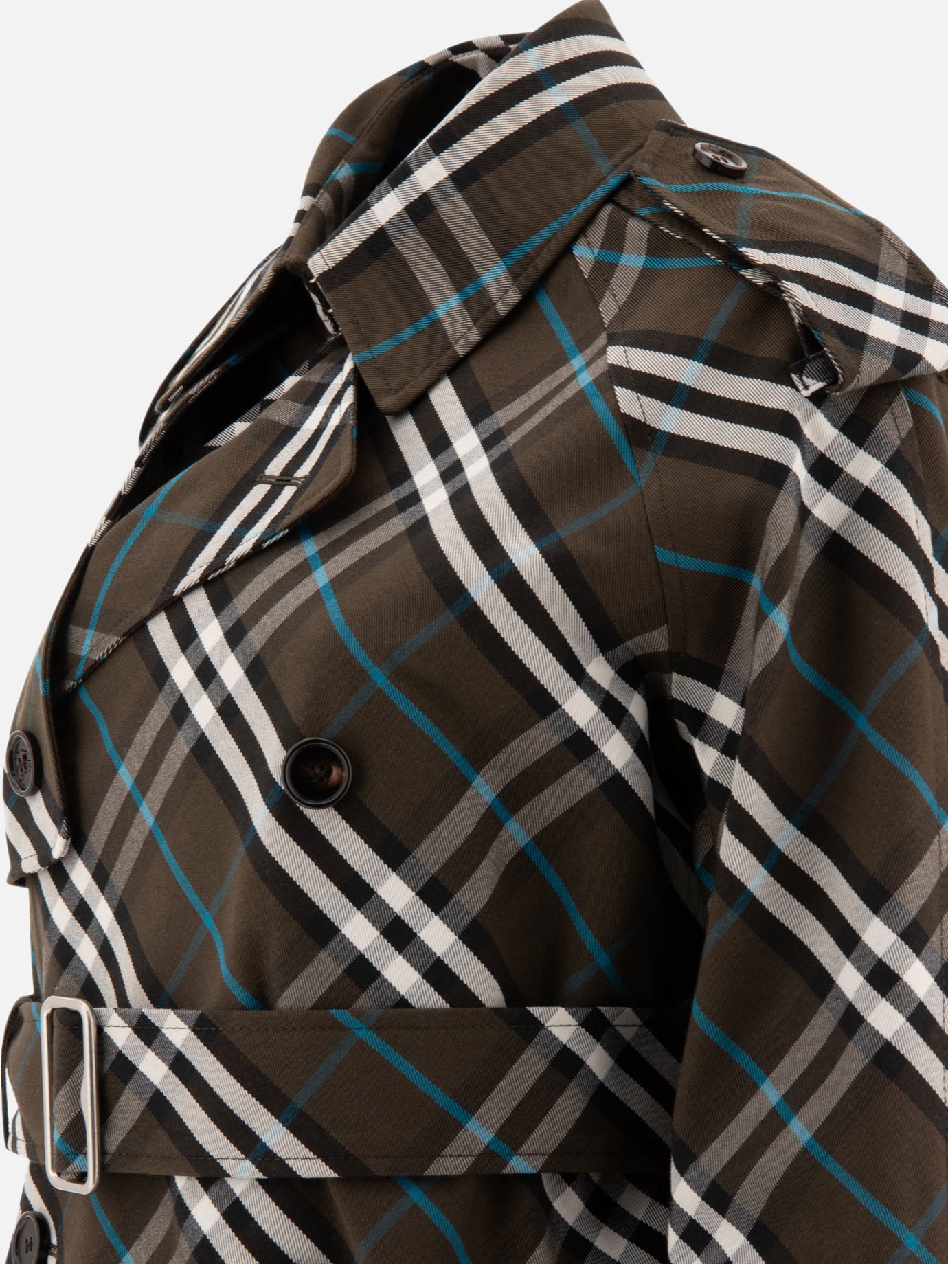Raincoats & Trench coats Check  Green - Burberry Women | PDP | VIETTI Online Store | Zoom-Modal_4
