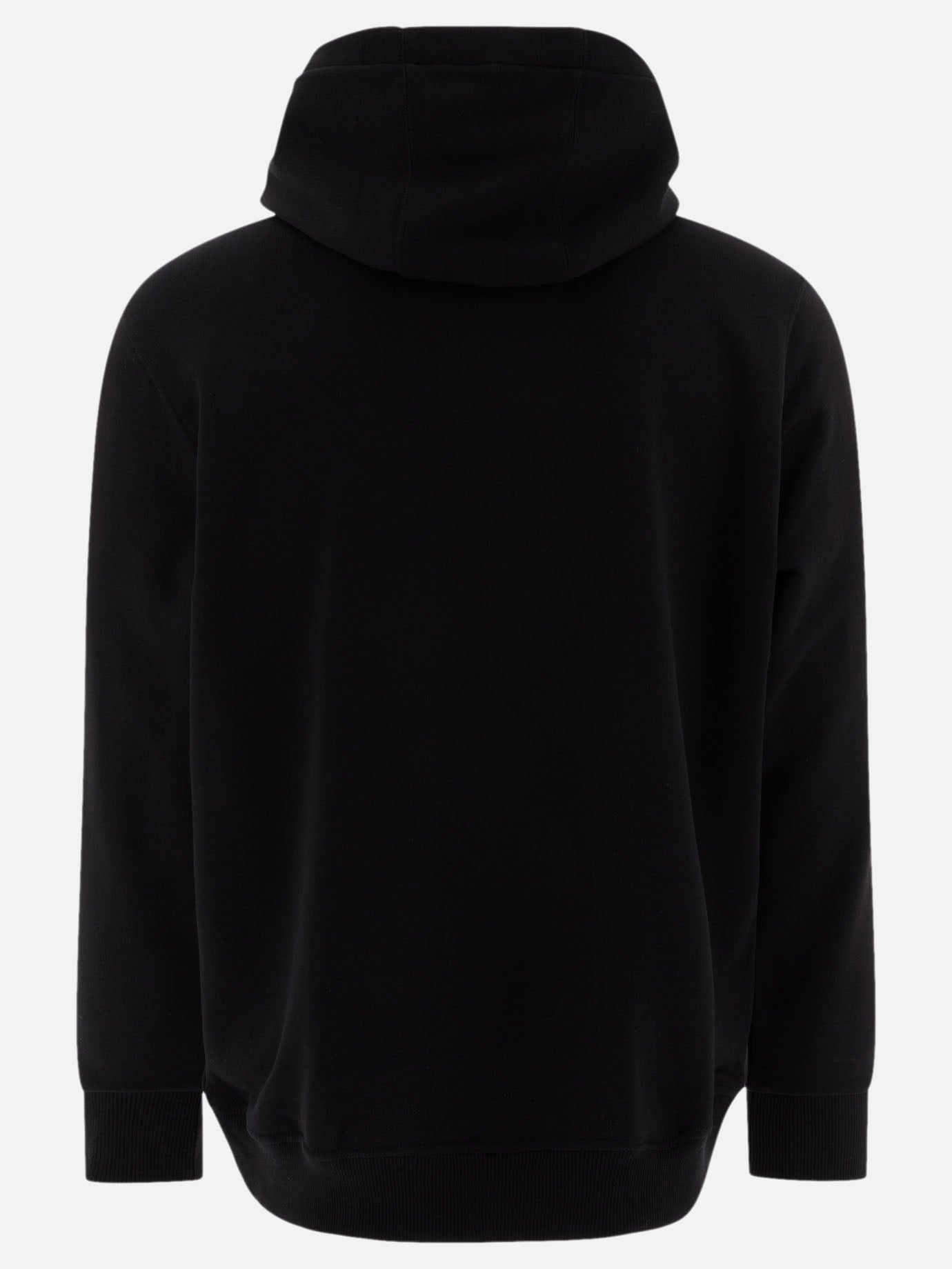 Burberry Logo cotton hoodie Black