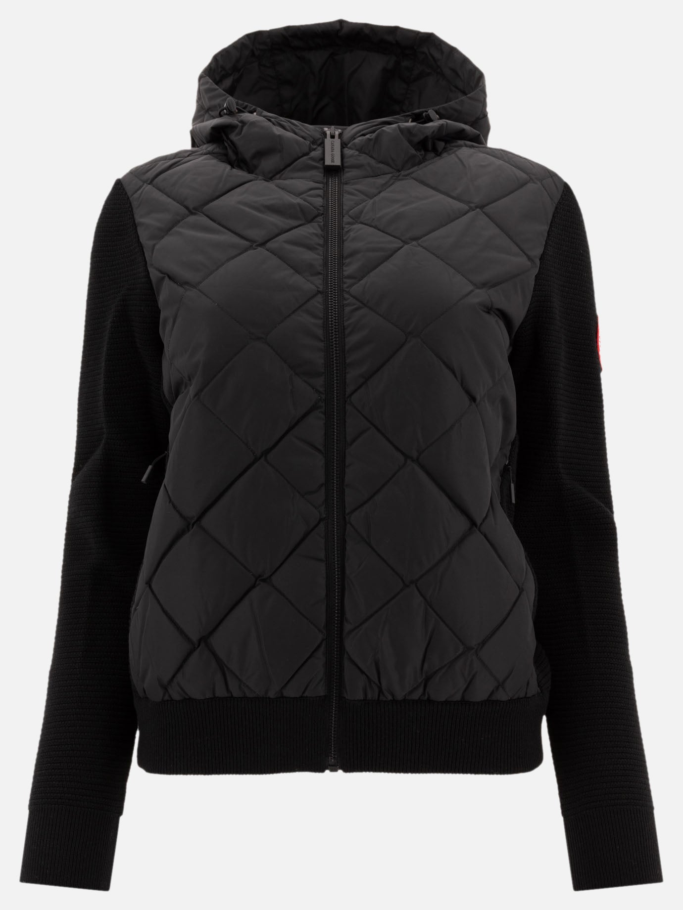 Canada Goose "HyBridge® Quilted Knit" down jacket Black