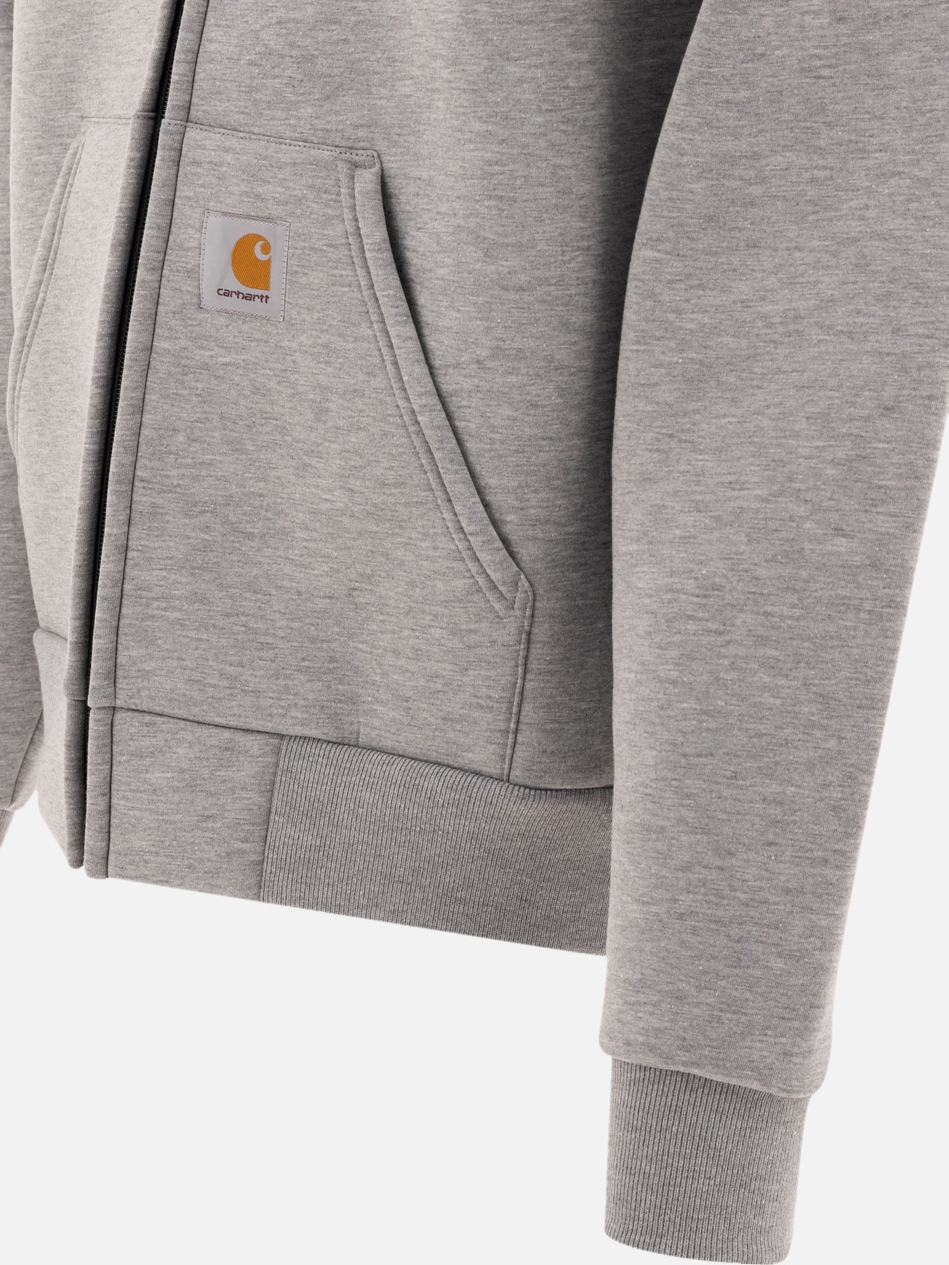 Carhartt WIP "Car-Lux" zipped hoodie Grey