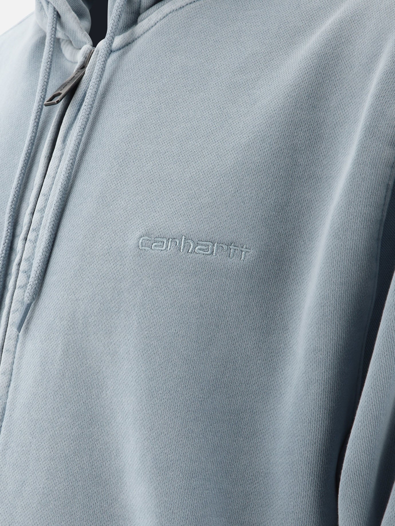 "Duster Script" zippered hoodie