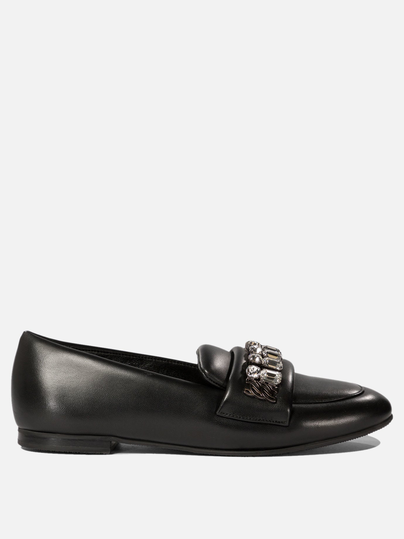 Loafers with crystal details