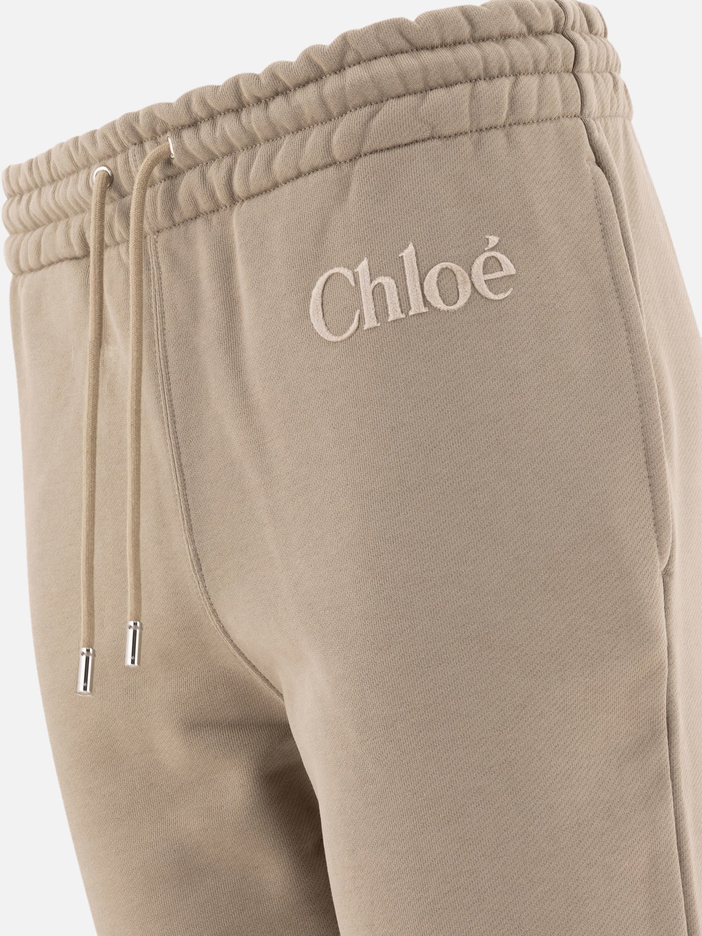 Chloé Cotton fleece joggers Grey