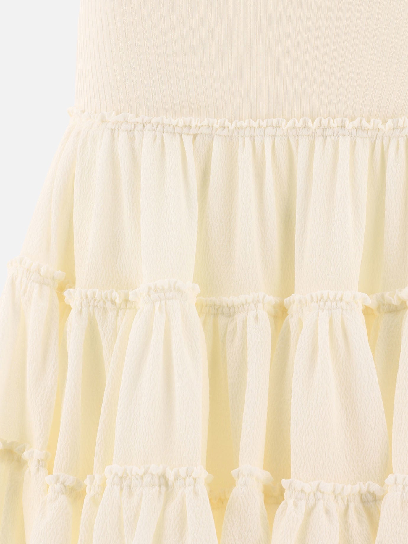 Loewe Ruffled skirt 19565363_34 White thumbnail_3