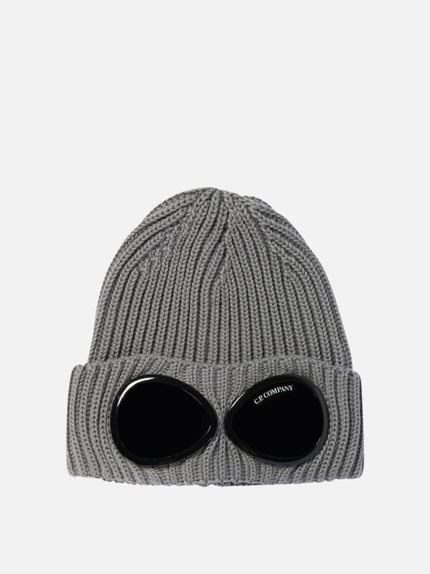 C.P. Company "Goggle" extra fine merino wool beanie Grey