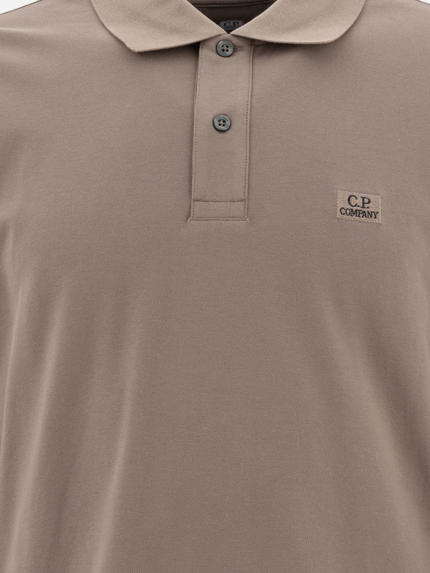 C.P. Company Stretch piquet polo shirt Brown