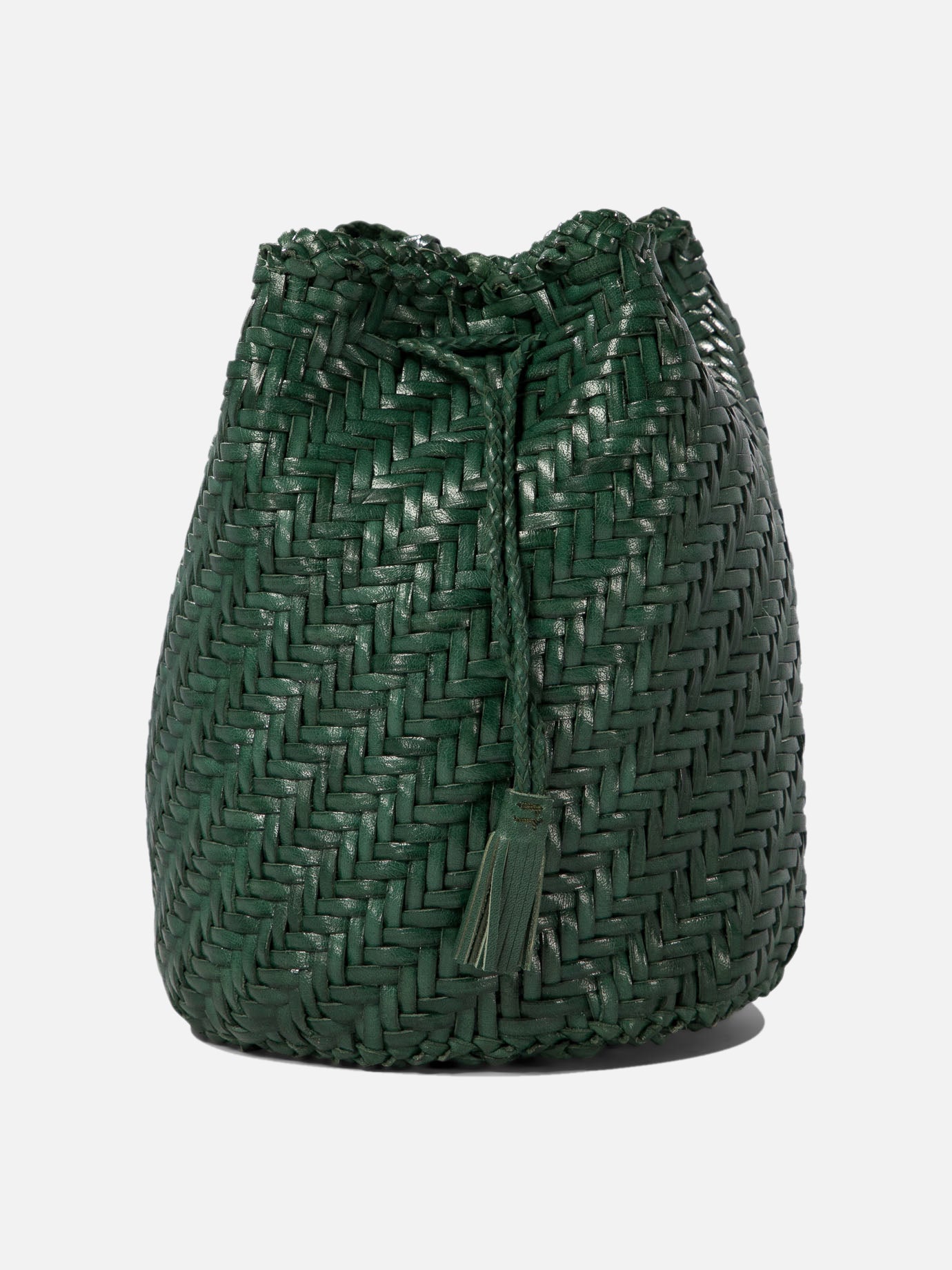 Dragon Diffusion "Pompom Double Jump" bucket bag Green