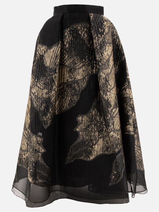 Elie Saab Brocade skirt Black