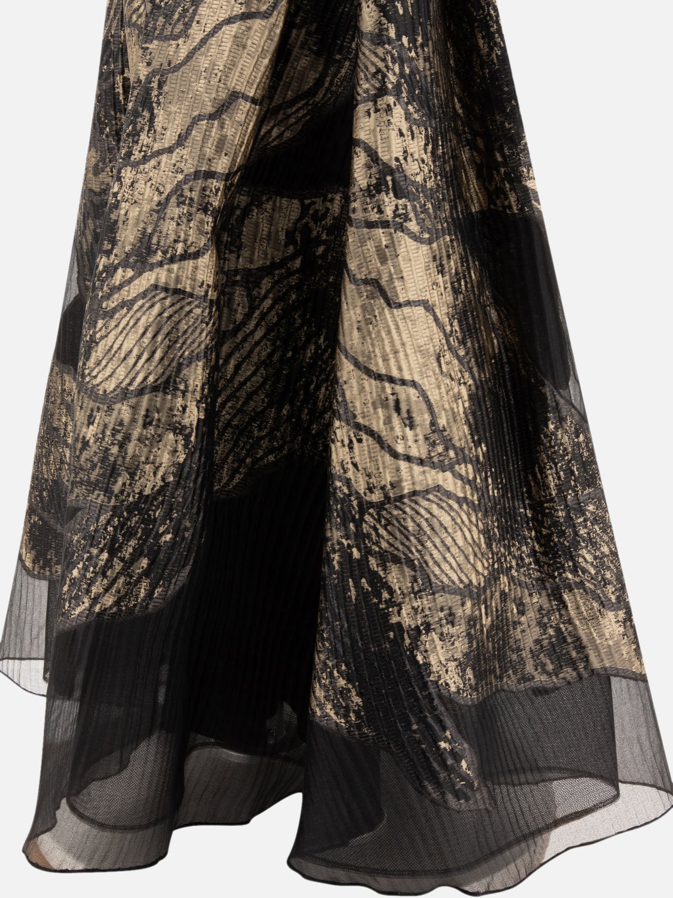 Elie Saab Brocade skirt Black