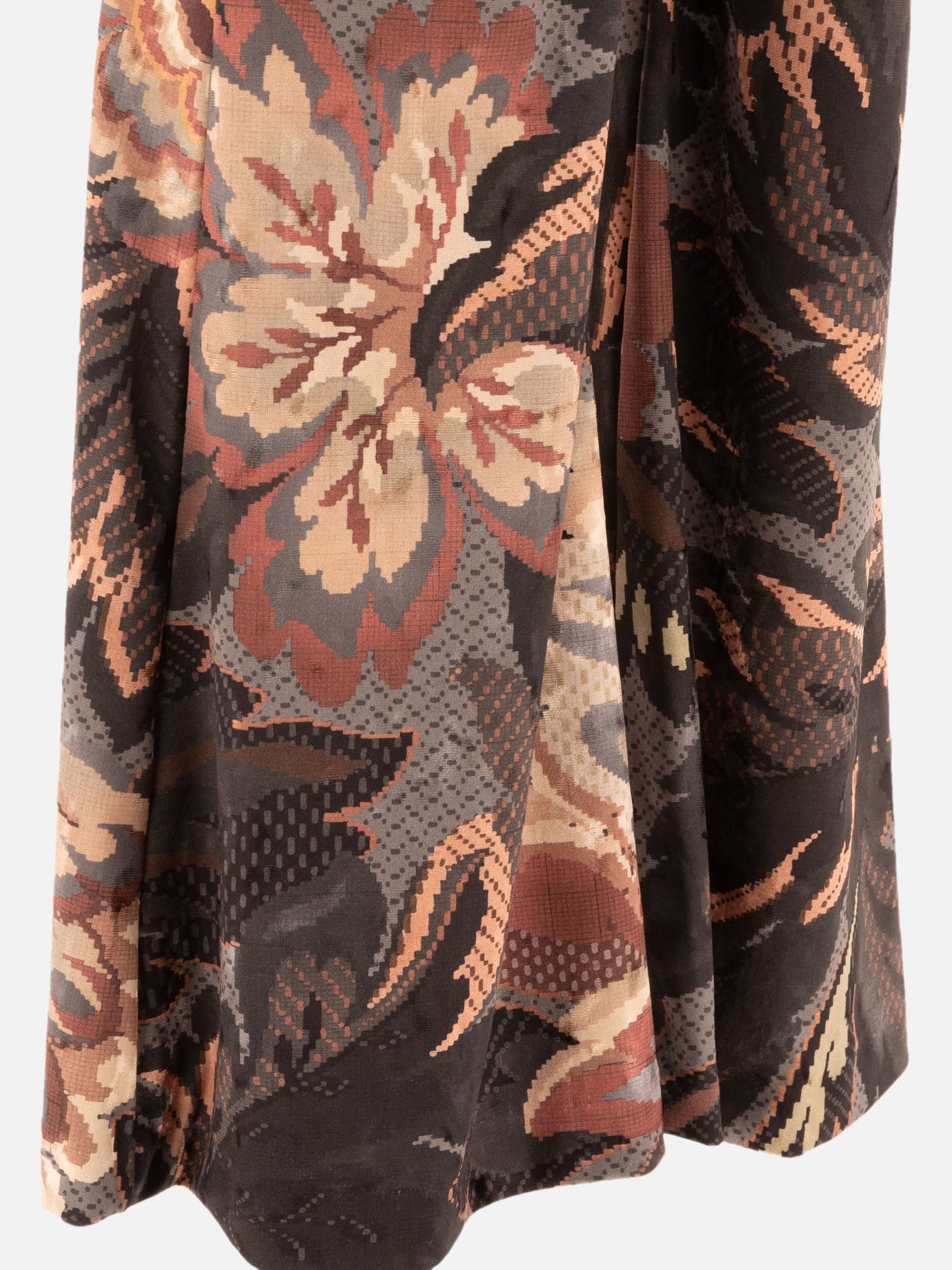 Etro Trousers in printed chenille Black