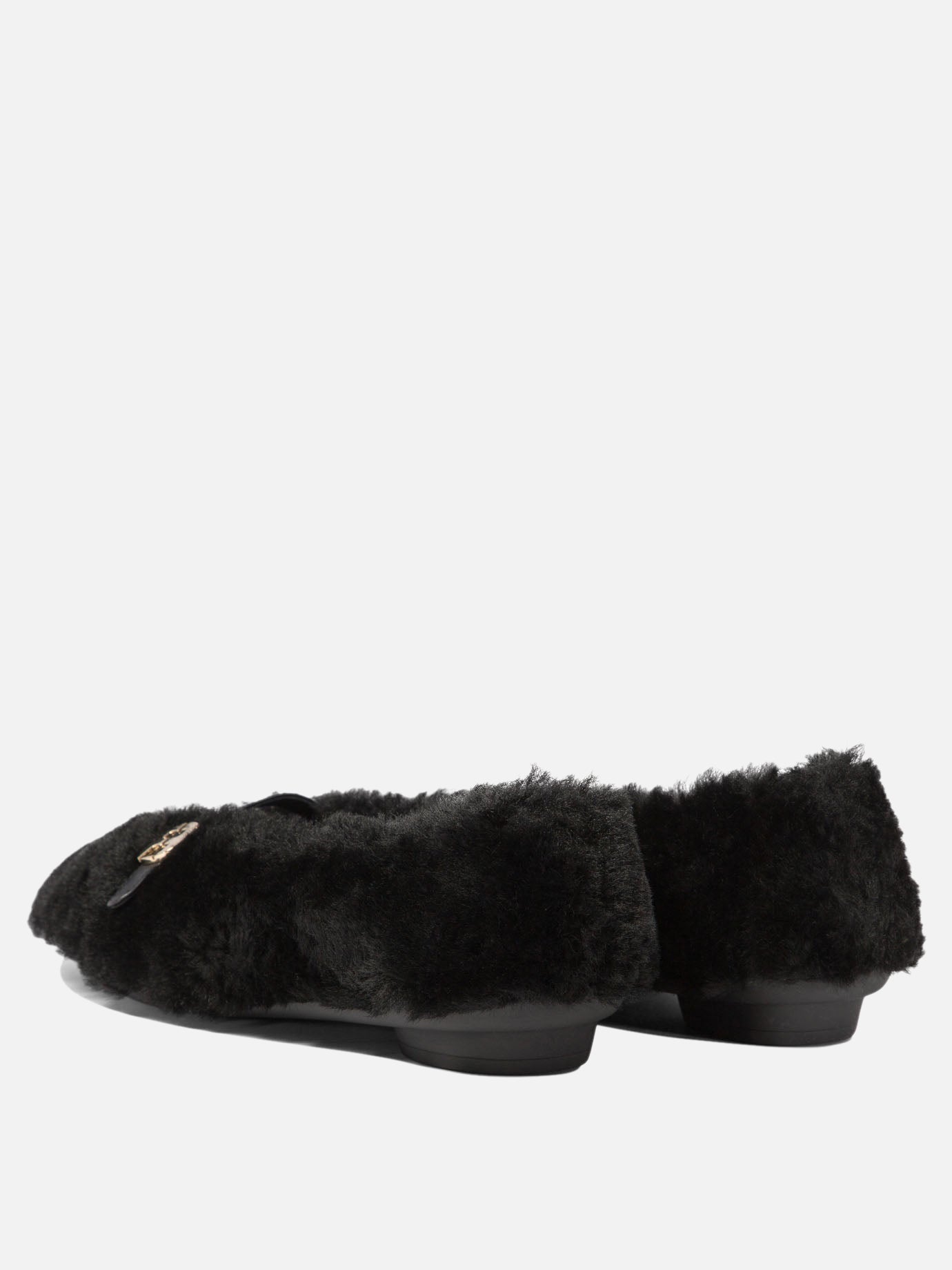 "Noella Fur" shearling ballet flats