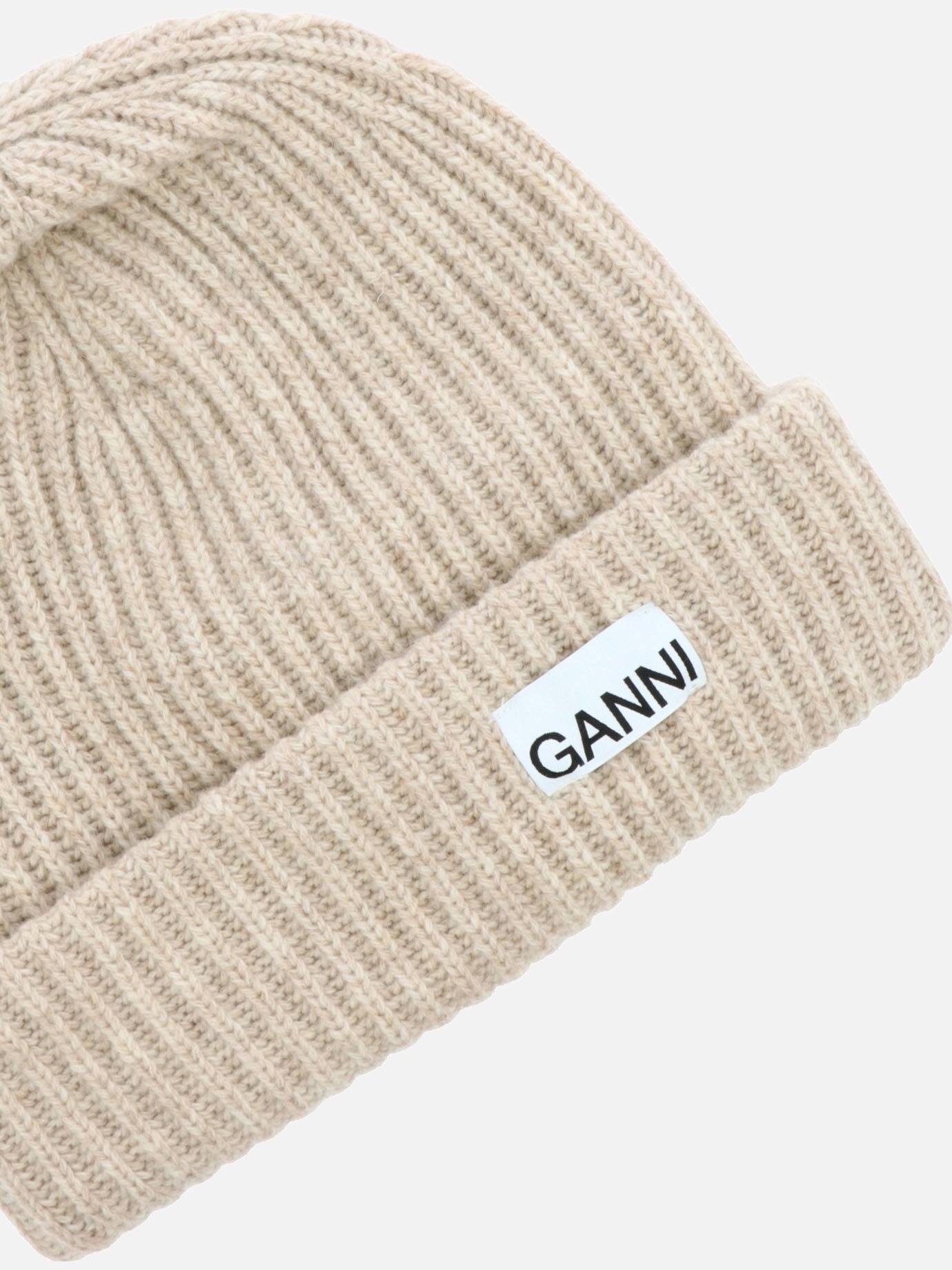 "Oversize" ribbed beanie