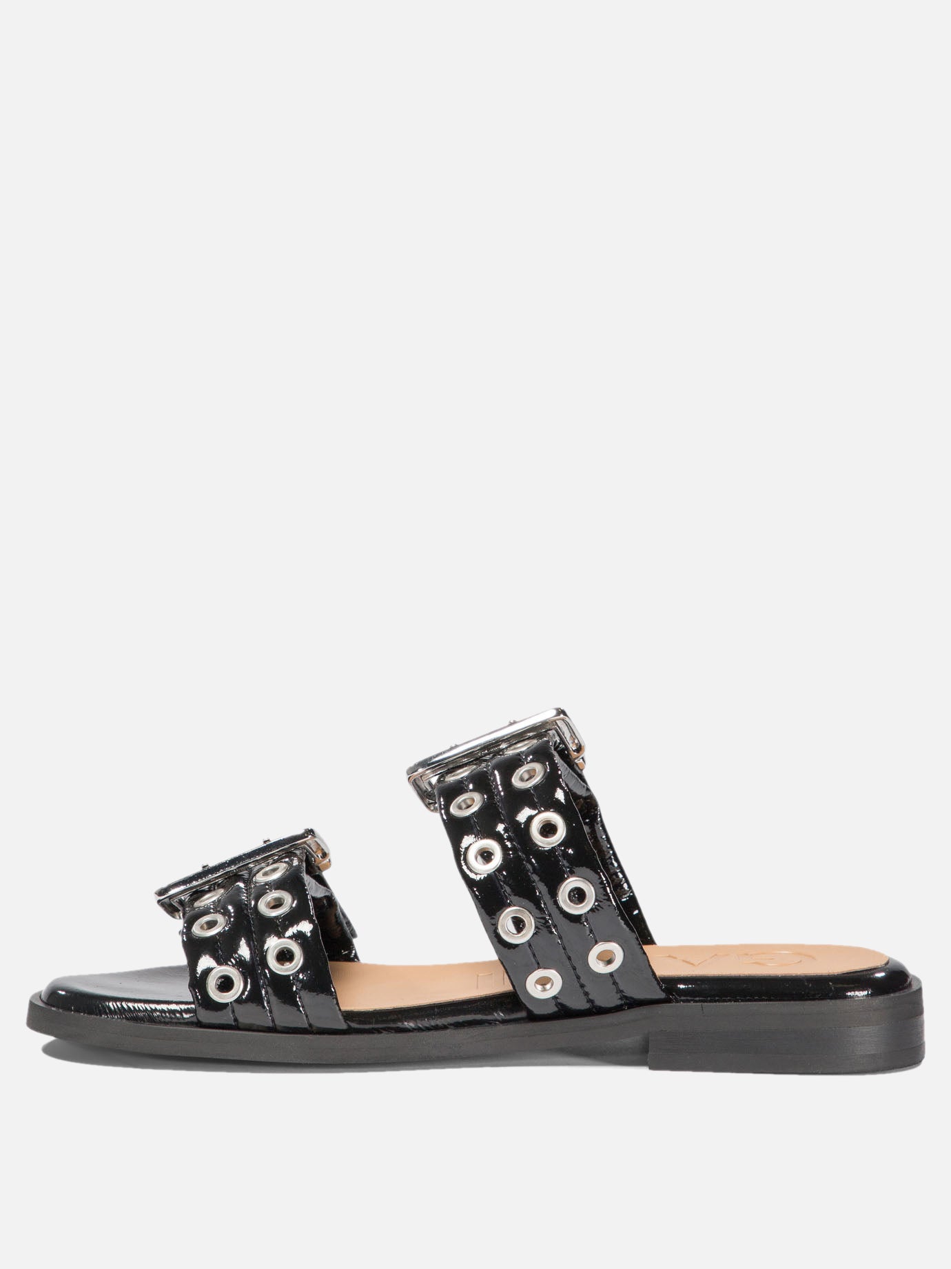 "Buckle Two-Strap" sandals