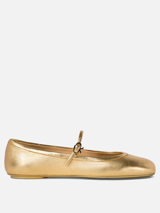 Gianvito Rossi "Carla" ballet flats Gold