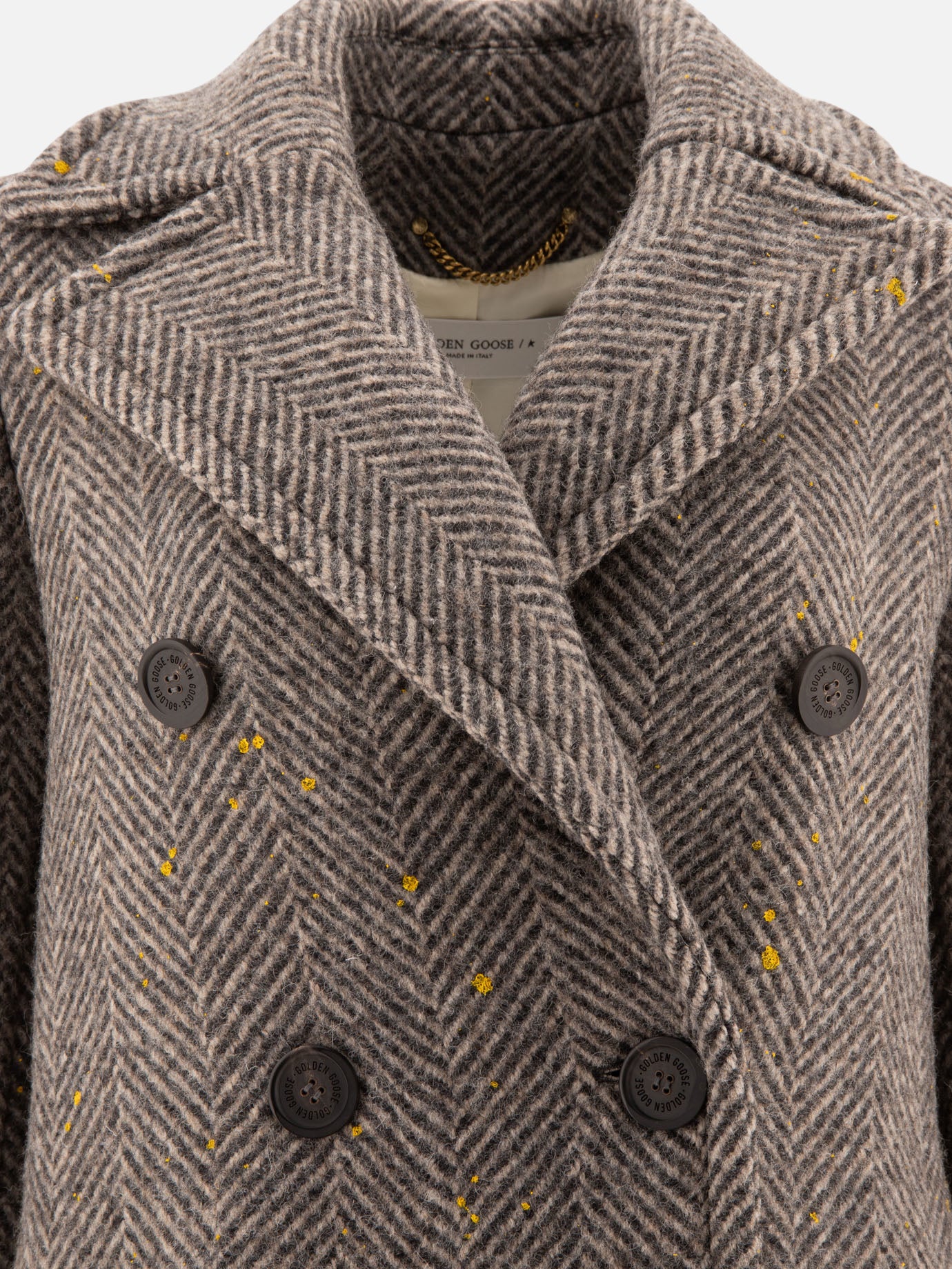 Long coats Herringbone  Grey - Golden Goose Women | PDP | VIETTI Online Store | Zoom-Modal_3
