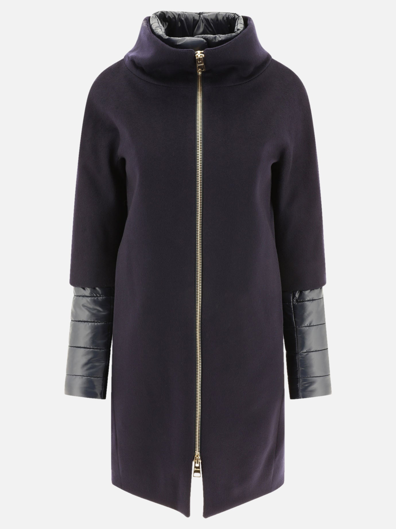 Long coats Solid colour  Blue - Herno Women | PDP | VIETTI Online Store | Zoom-Modal
