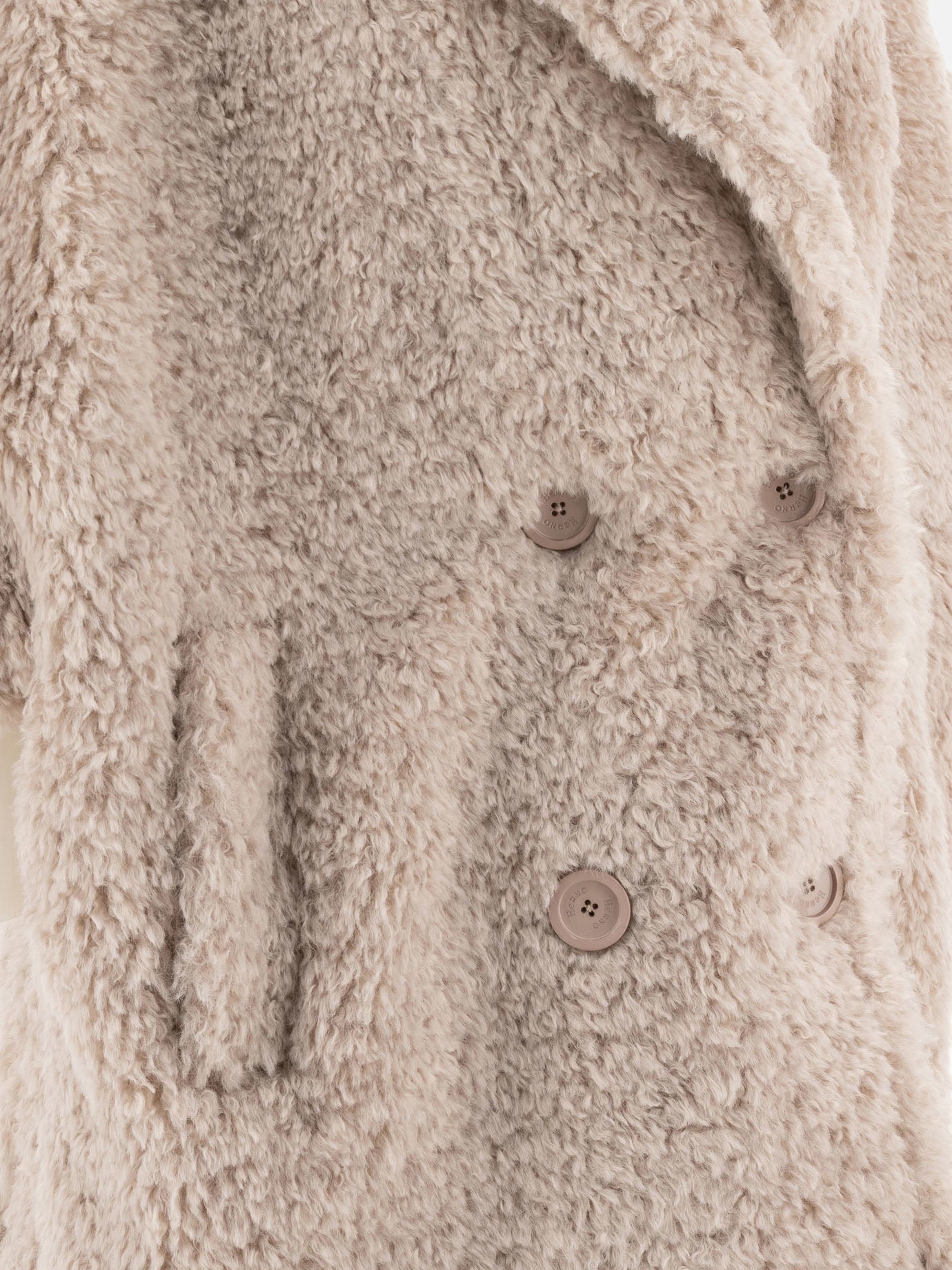 Herno Eco-fur coat Beige