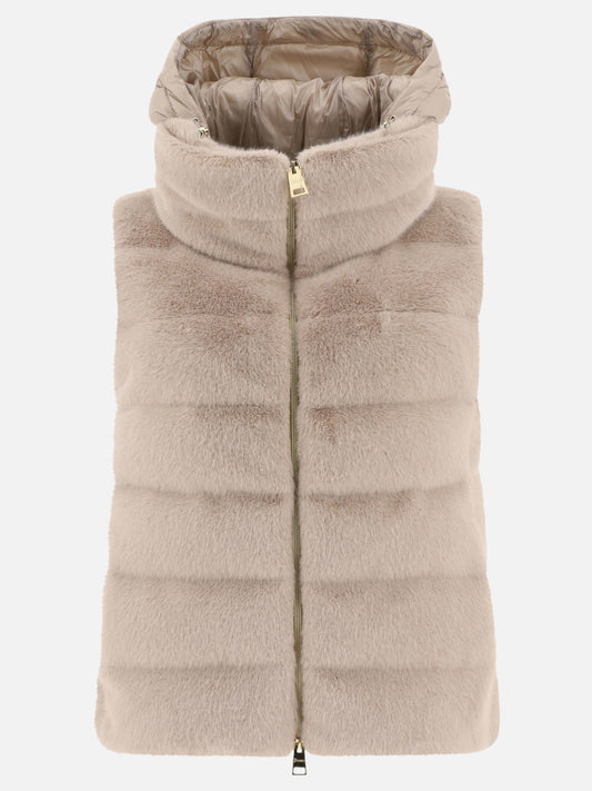 Vest jackets Solid colour  Beige - Herno Women | PLP | VIETTI Online Store 
