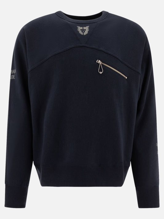 Human Made Sweatshirt with zipper detail 18954025_S Black 1