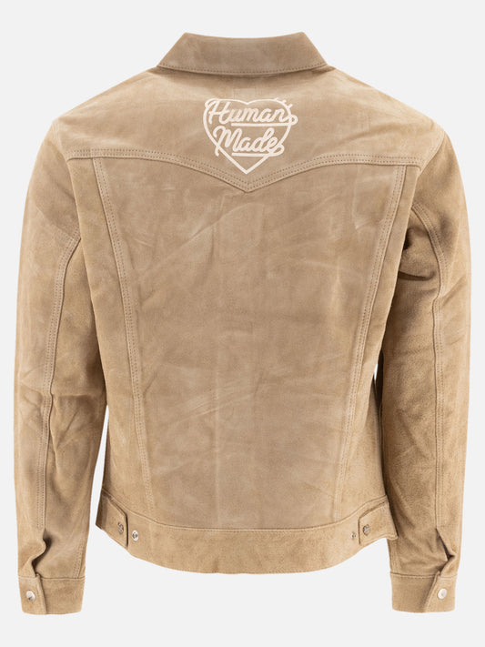 Human Made Suede leather jacket 13552043_L Beige 2