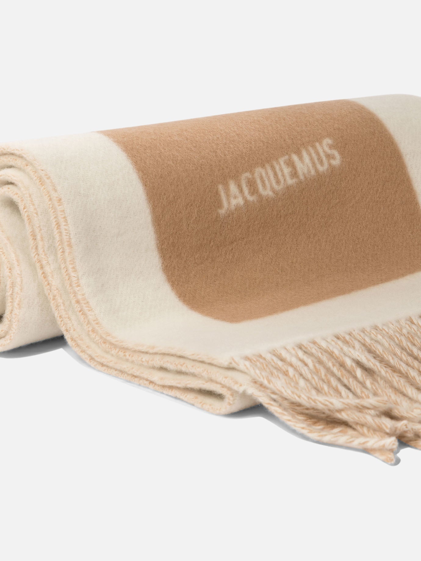 Jacquemus "L'Echarpe Rond Carré" scarf Beige