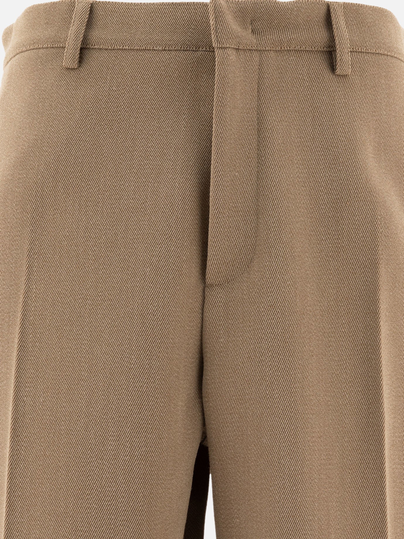 Jil Sander Melange wool trousers Beige