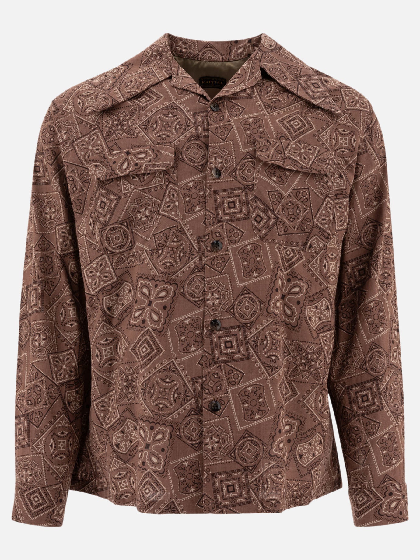 Casual shirts Print  Brown - KAPITAL Men | PDP | VIETTI Online Store | Zoom-Modal

