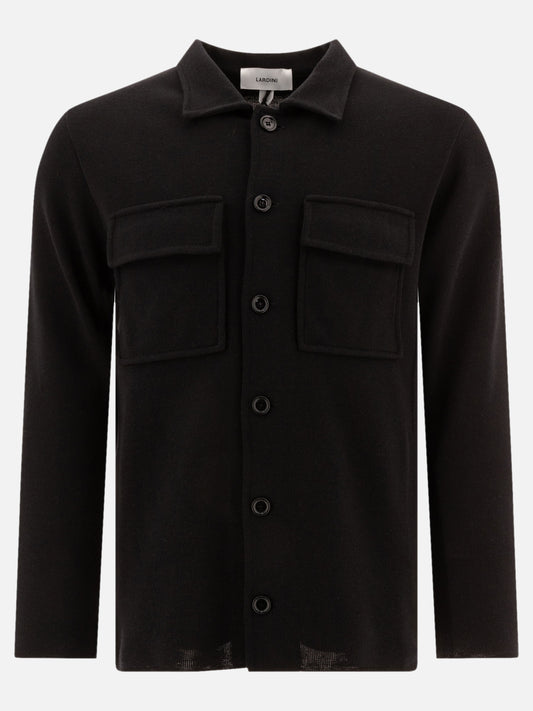Overshirt jackets Solid colour  Black - Lardini Men | PLP | VIETTI Online Store 
