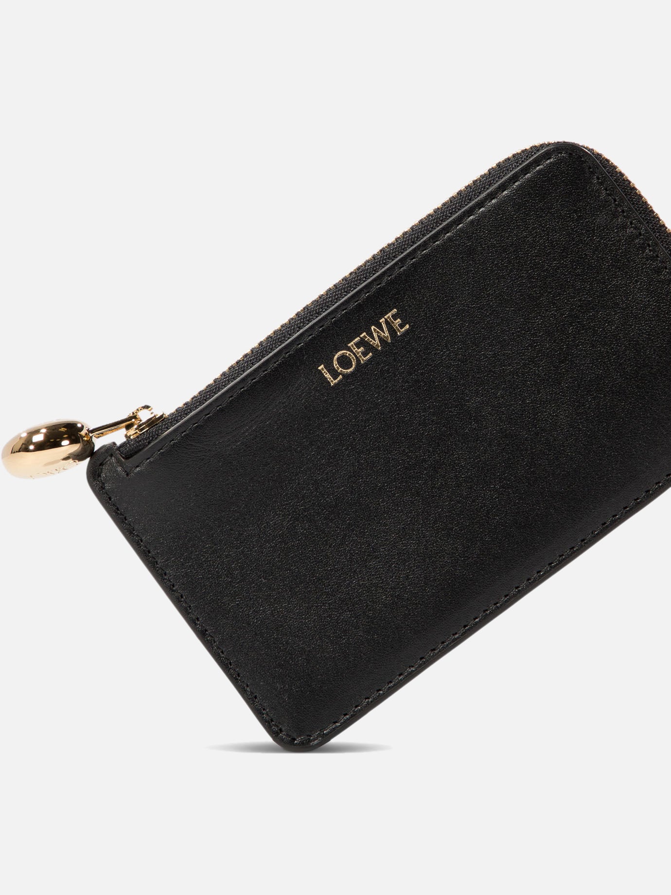 Loewe Card holder with coin purse Black