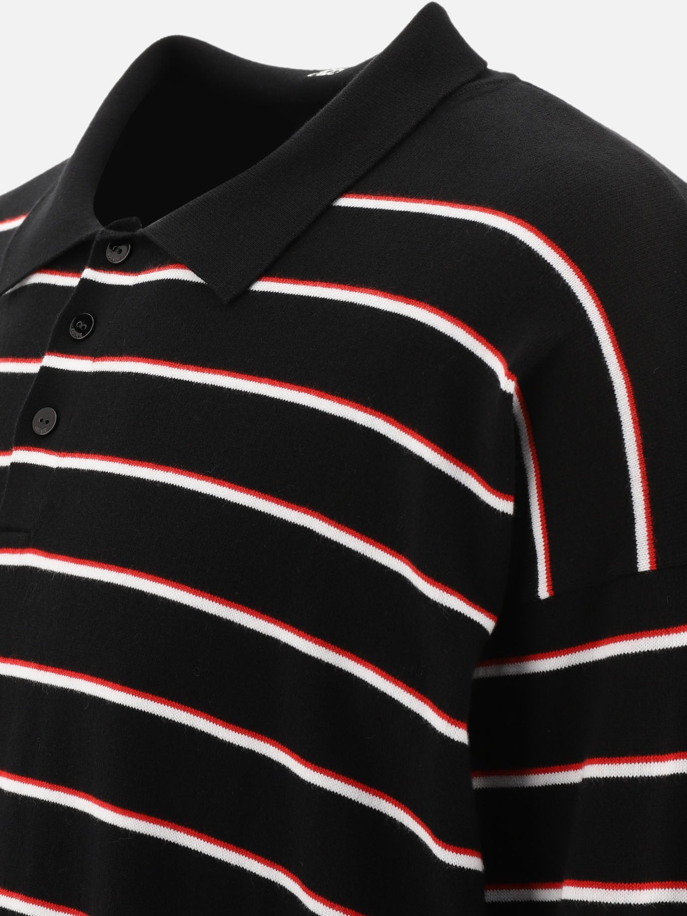 Striped polo with Anagram