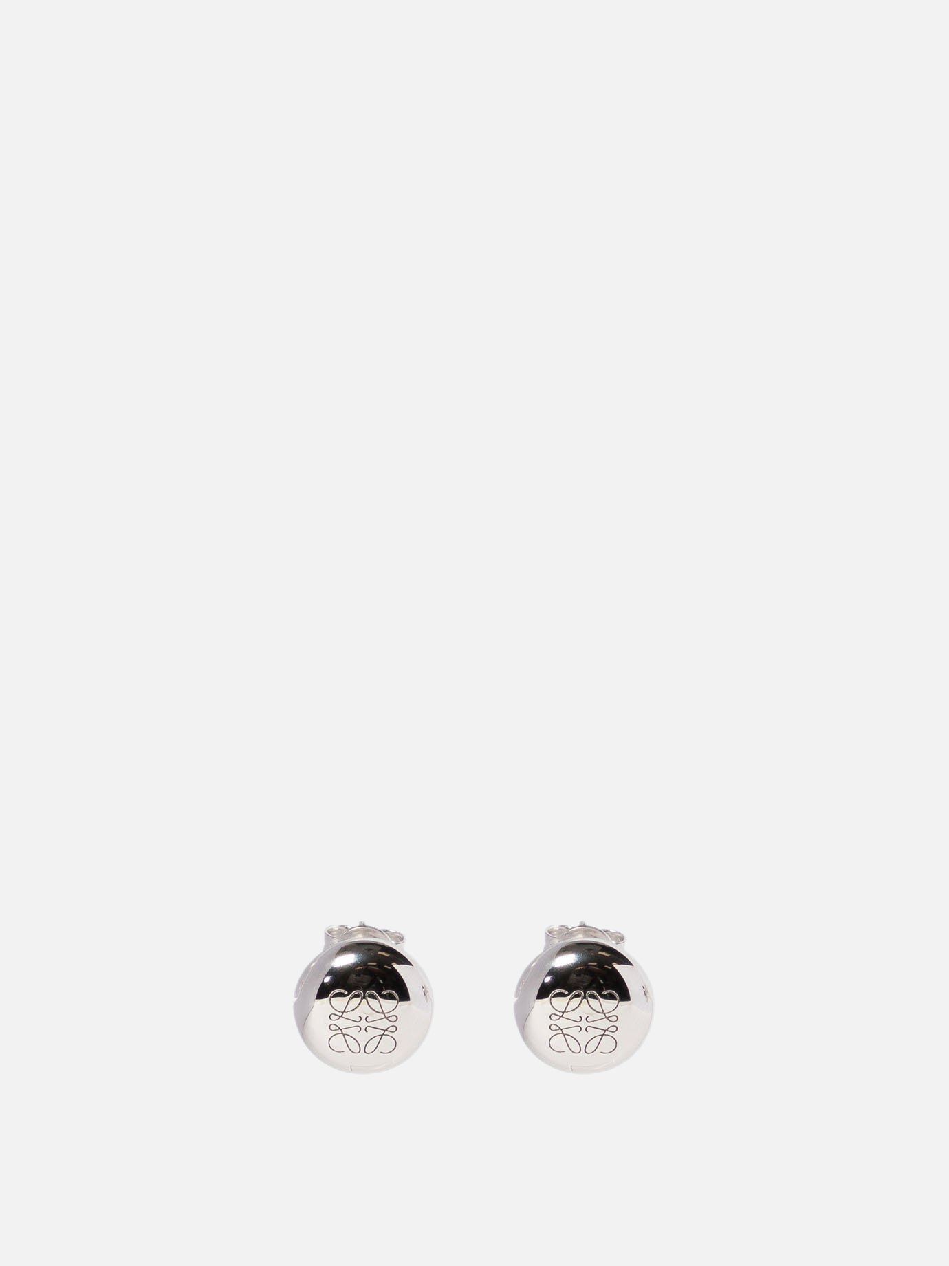 Loewe "Anagram Pebble" stud earrings in sterling silver Silver