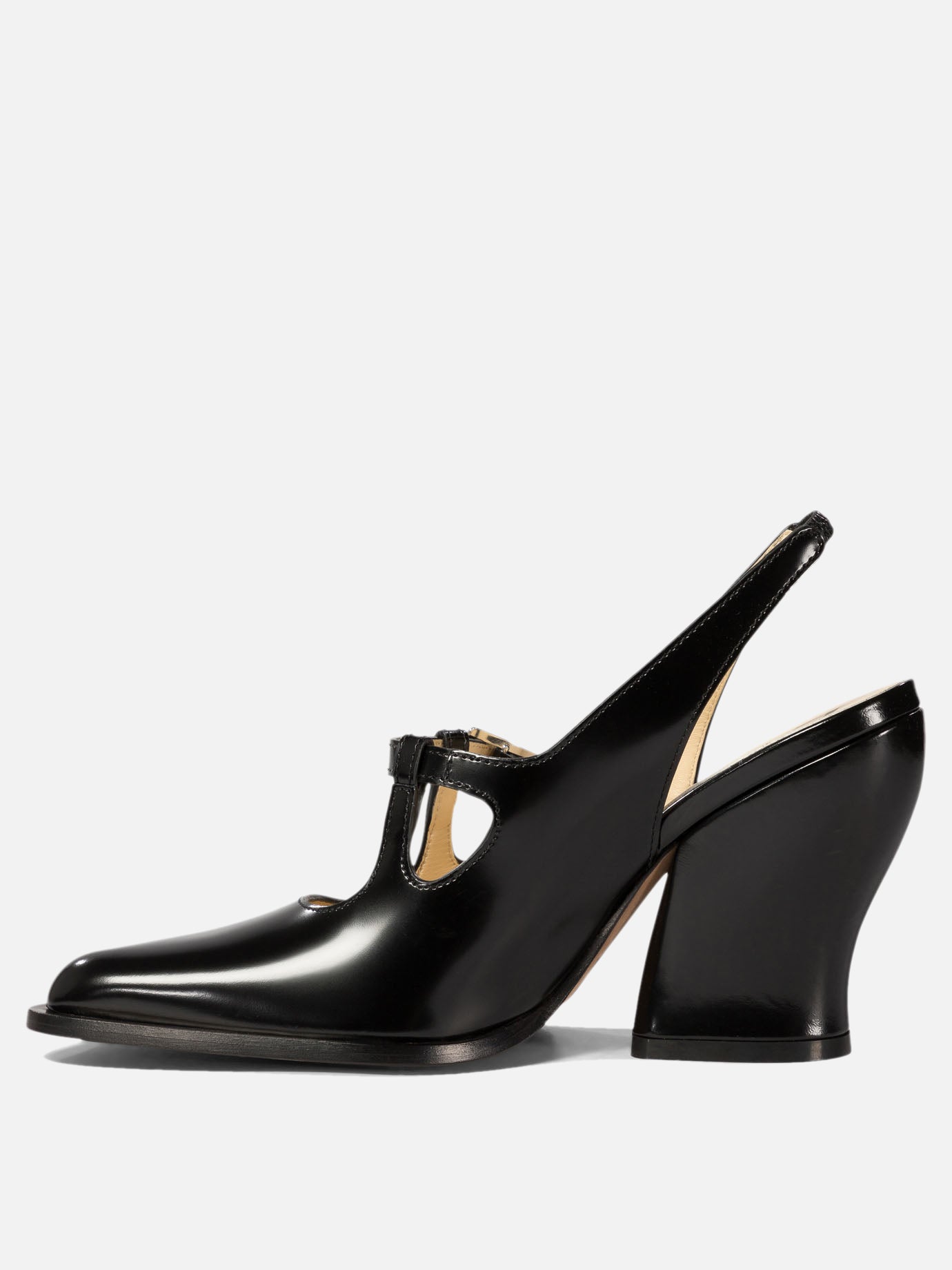 "Onda" slingback pump in brushed calfskin