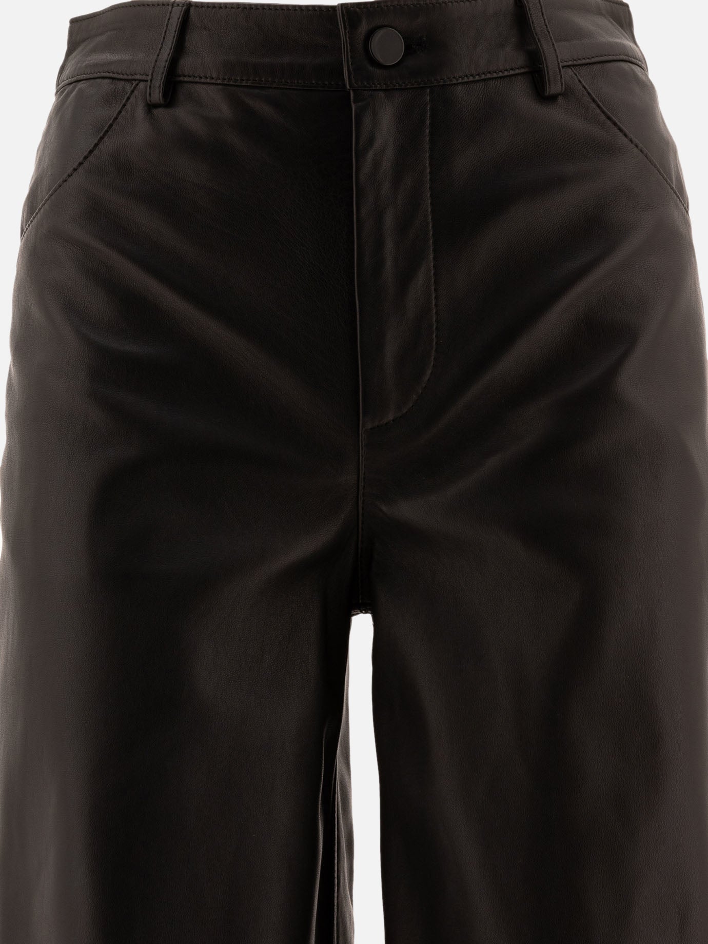 Loulou Studio "Figari" leather trousers Black