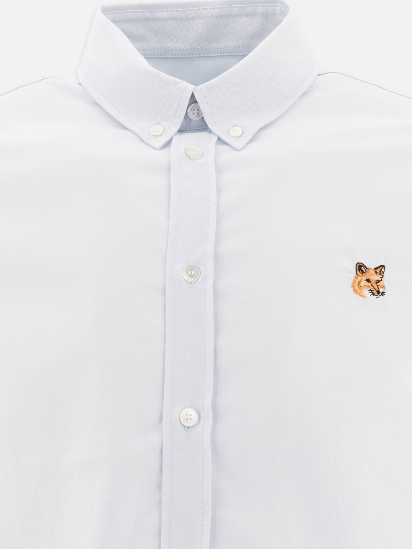 Maison Kitsuné "Mini Fox Head" shirt Light blue