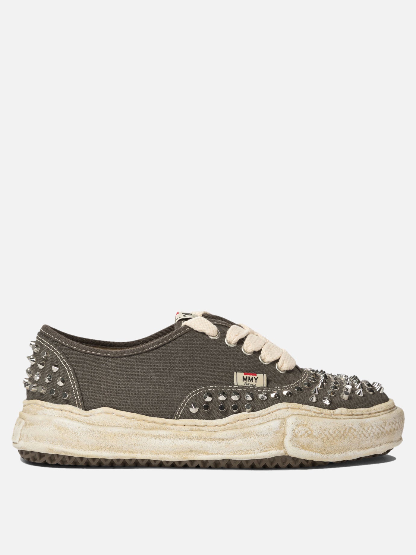 Maison Mihara Yasuhiro "Baker" studded sneakers Grey