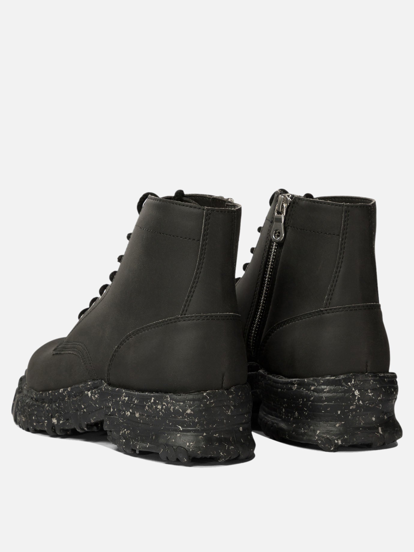 Maison Mihara Yasuhiro Vintage-like combat boots Black