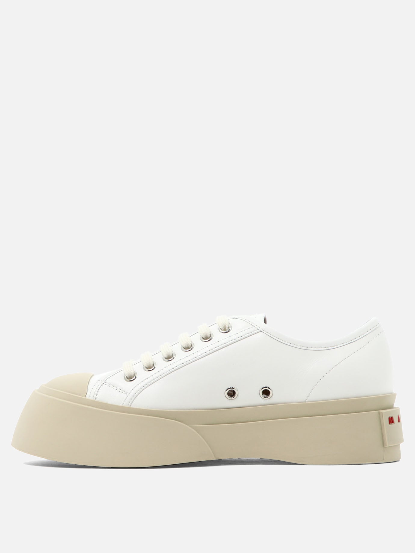 Low top sneakers 100% leather - 100% rubber  White - Marni Women | PDP | VIETTI Online Store | thumbnail_3