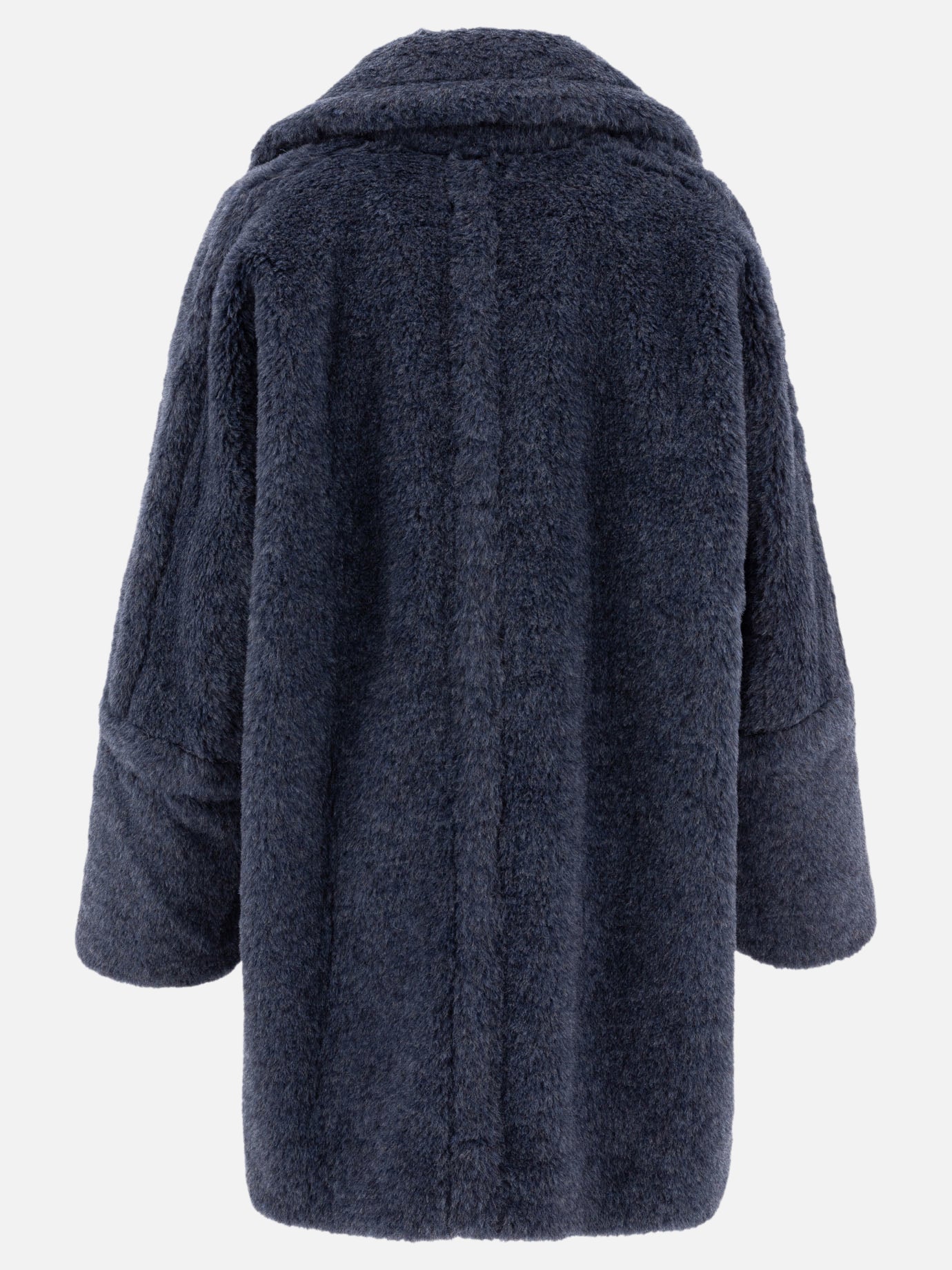 Max Mara Alpaca and wool "Teddy Bear Icon" short coat Blue