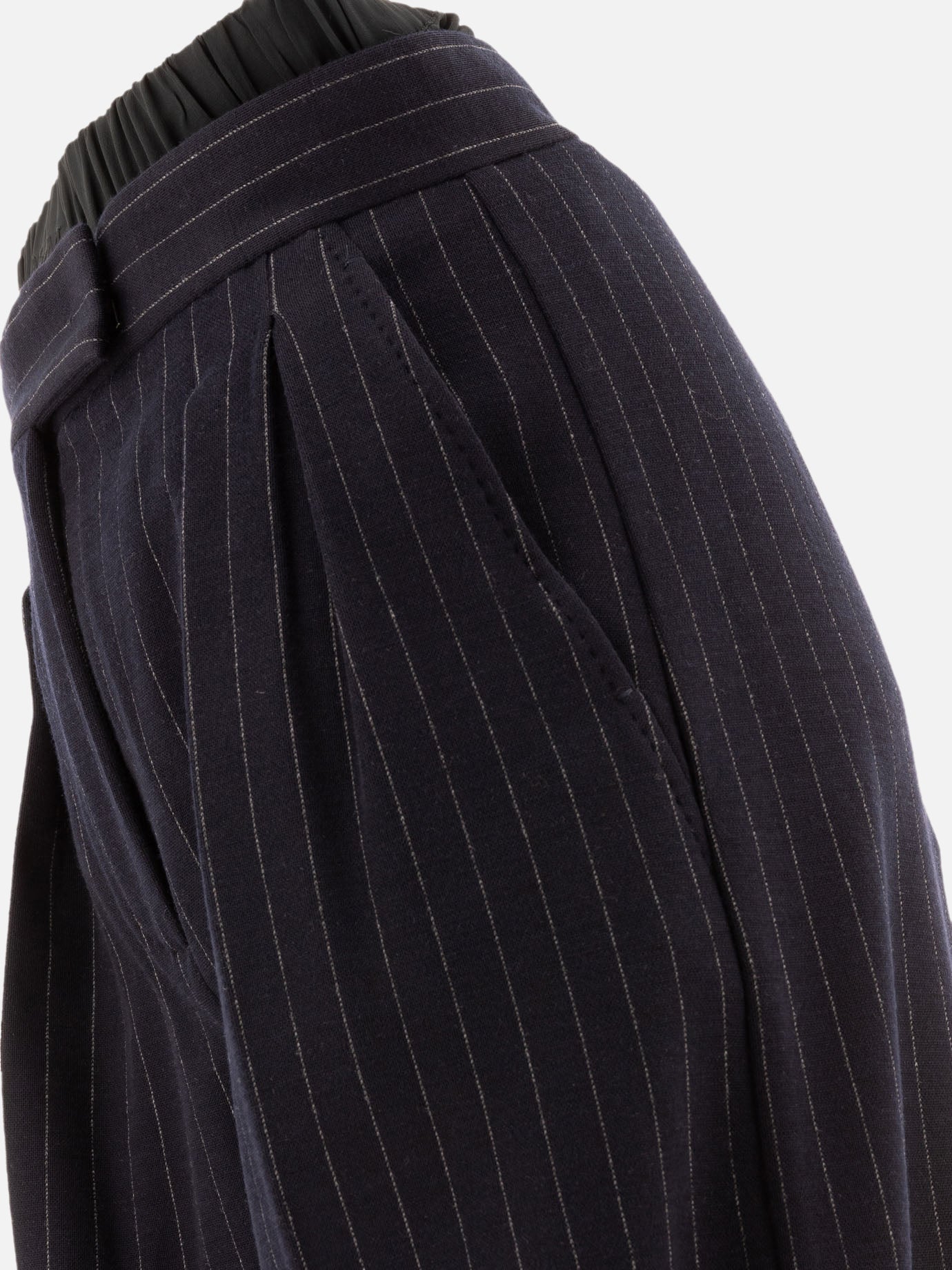 Max Mara "Piroghe" pinstriped trousers Blue