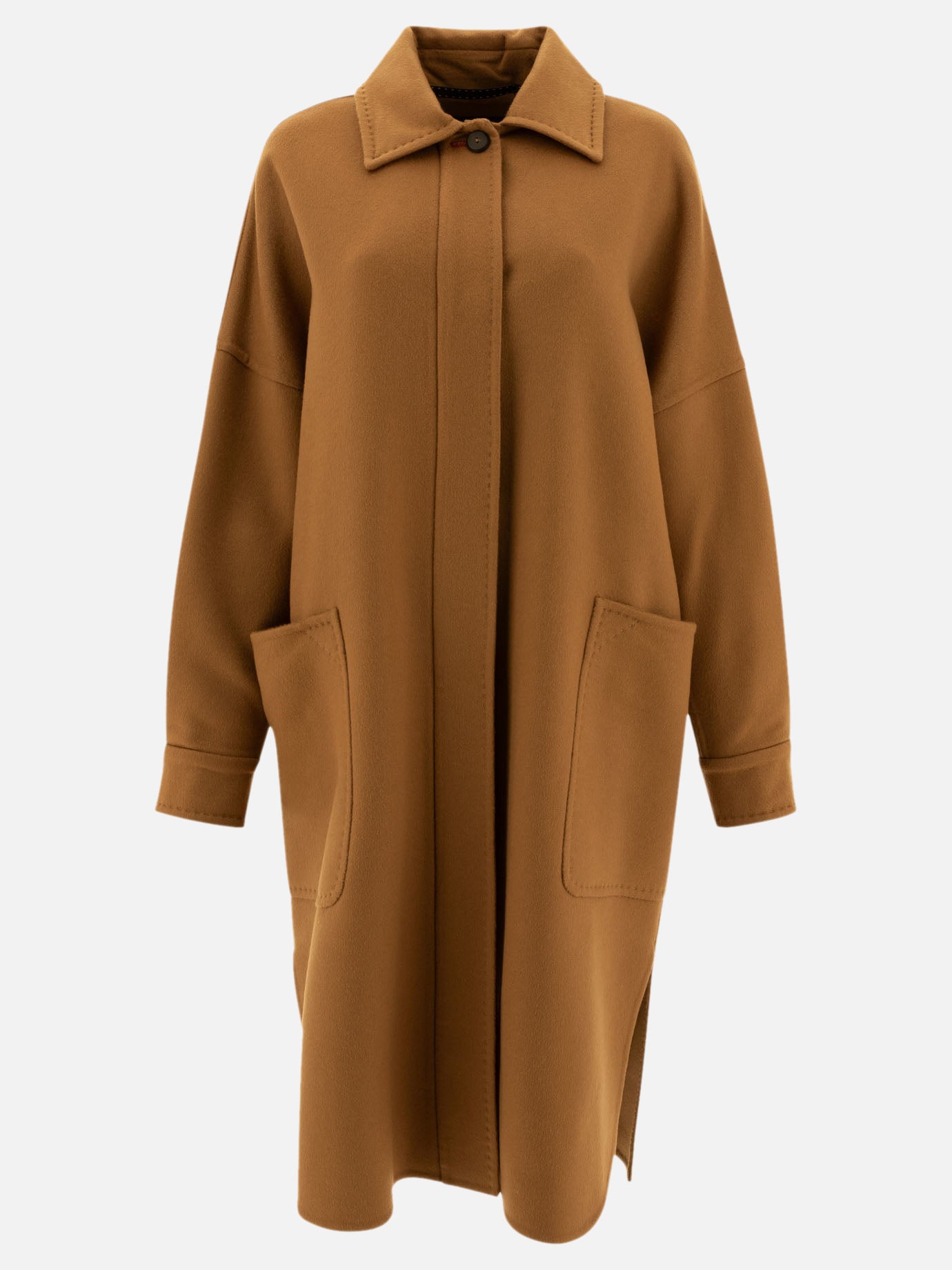 Max Mara Atelier Oversize coat in cashmere Brown