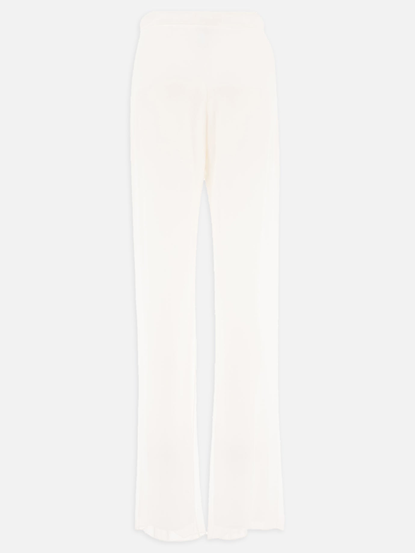 Silk chiffon trousers