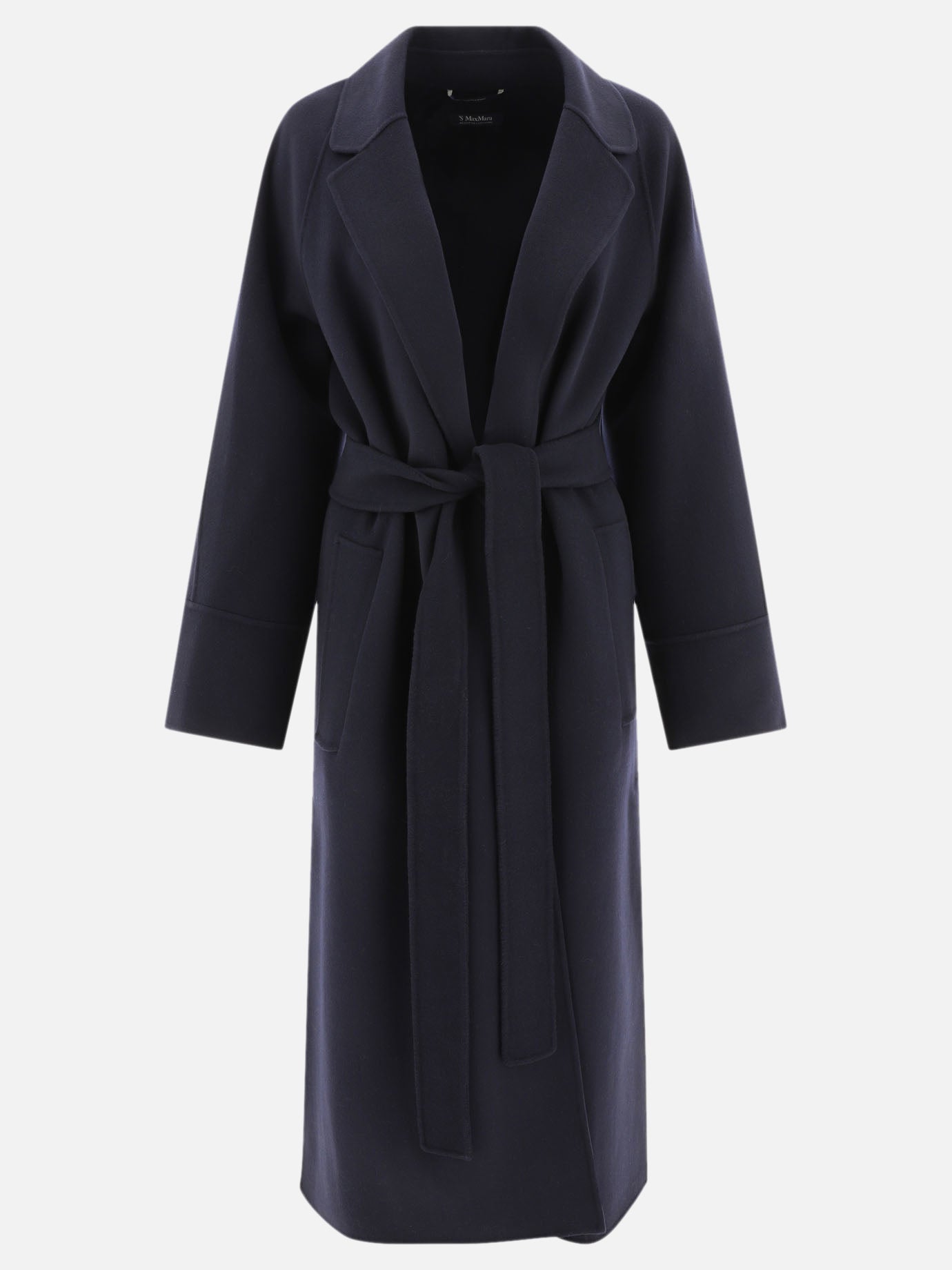 "Agata" wool belted long coat